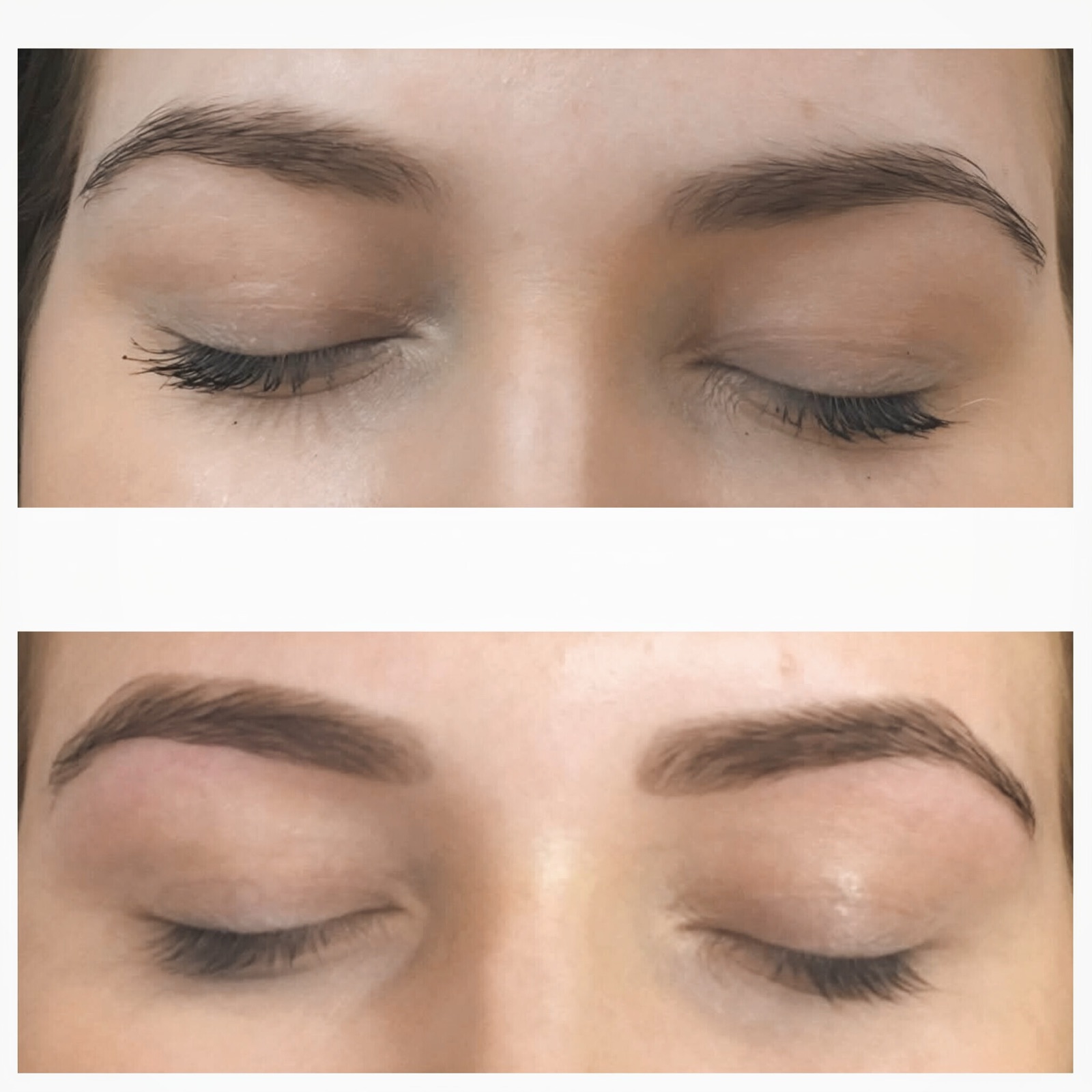 Brow lamination result