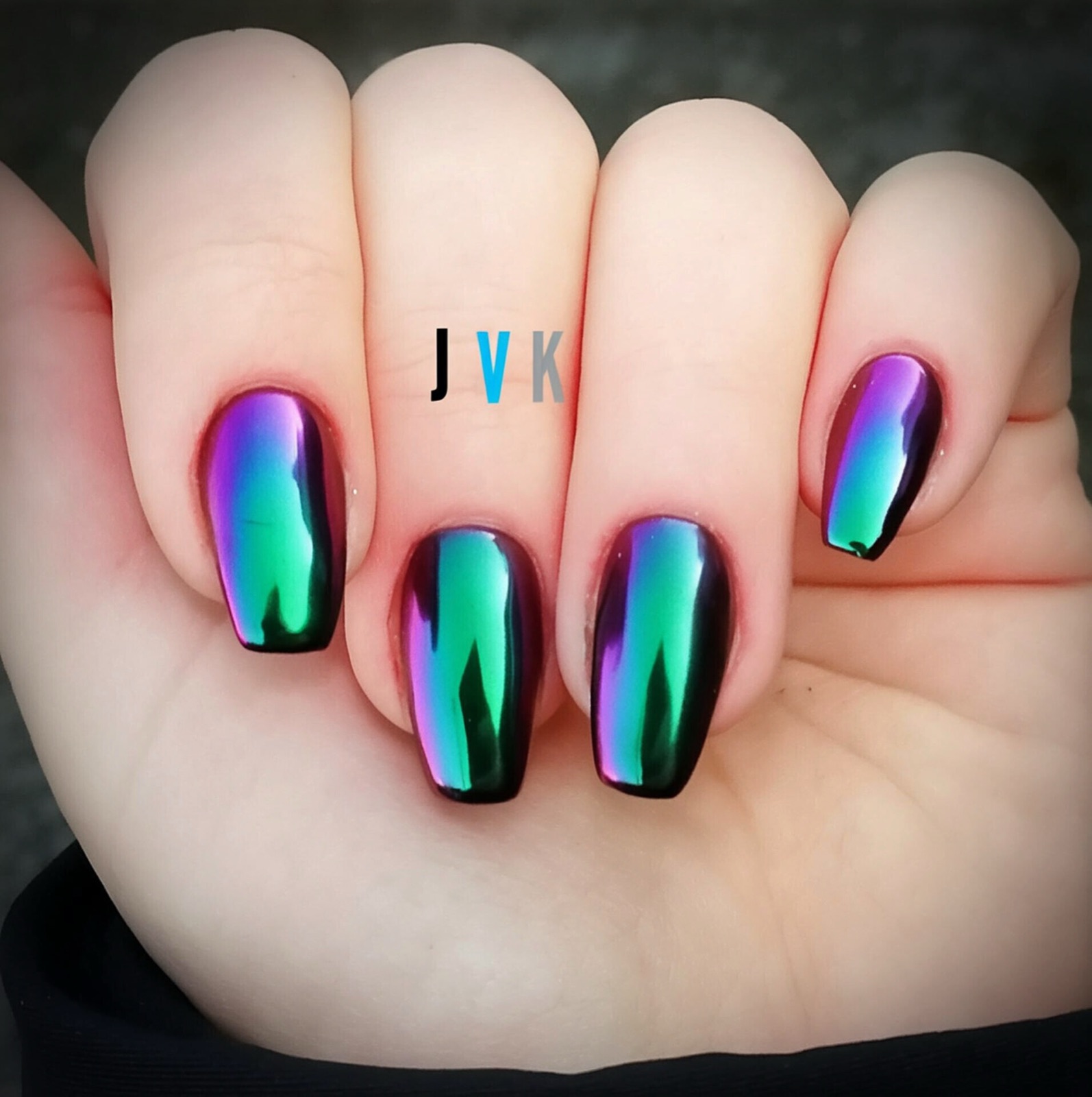 Nude nails with 3D flowers and stripes